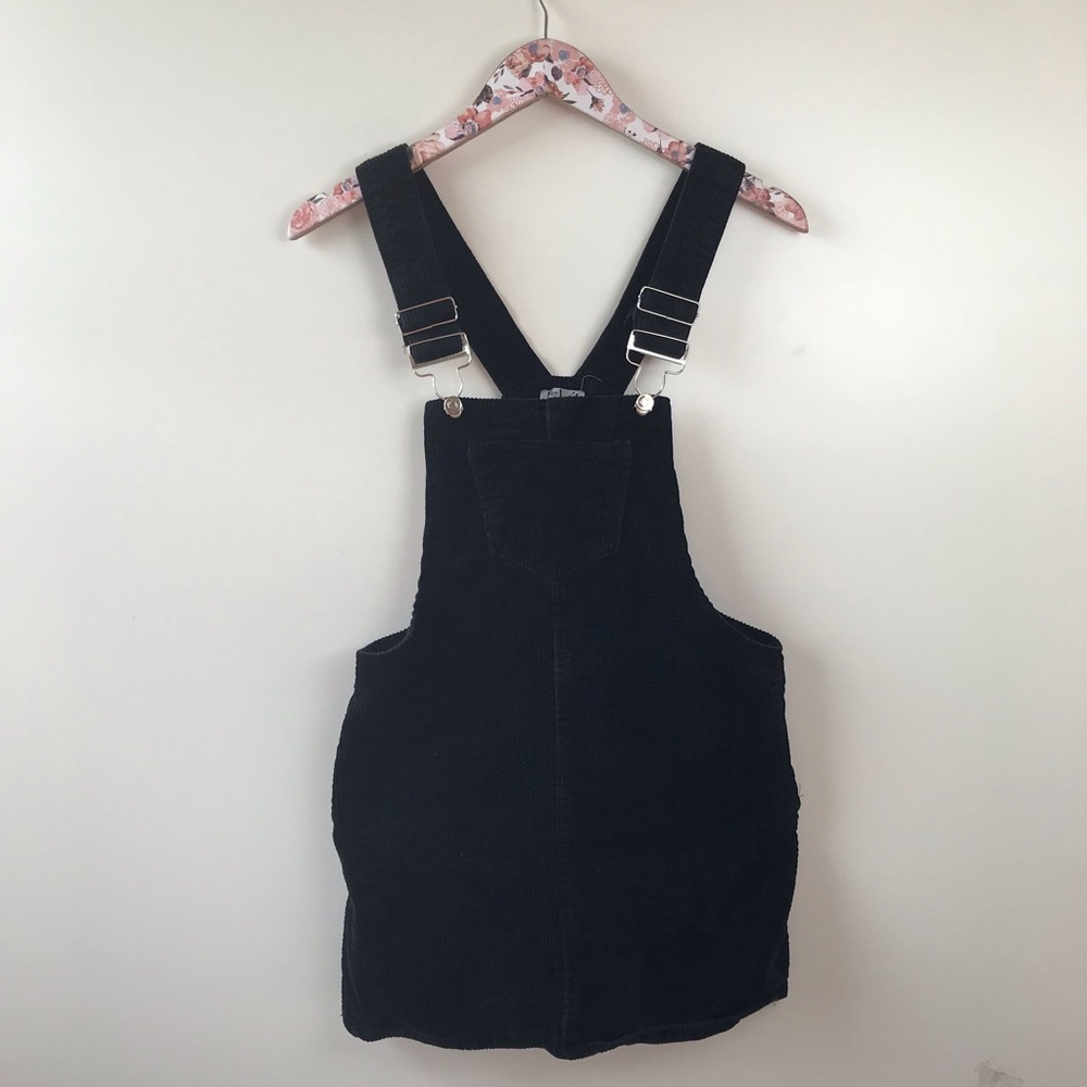 J For Justify, girls size medium, black corduroy jumper dress.